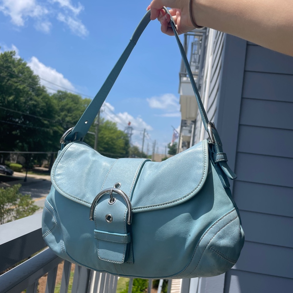 Sky Blue Coach Soho Shoulder bag